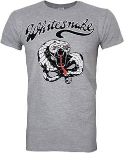 Whitesnake Vintage Snake Men's T-Shirt Black Gray S von HUIAN