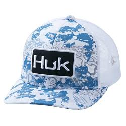 HUK Herren Mesh Trucker Snapback Hat | Blendfreier Fischerhut Hut, Gezeitenwechsel-der Rand, Einheitsgröße von HUK