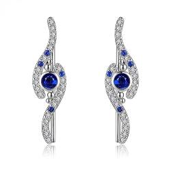 Evil Eye Ohrclimbers Ohrringe für Frauen Sterling Silber Ohr Crawler Ohrringe Evil Eye Schmuck Geschenk für Frauen von HUKKUN