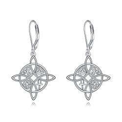 Hexen Ohrringe Silber 925 Hexenknoten Ohrringe Keltischer Knoten Hexen Schmuck Geschenke Damen von HUKKUN