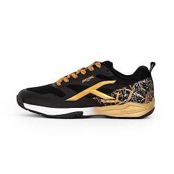 HUNDRED Herren Beast Max Material: Polyester, TPU | Suitable for Indoor, Squash, Table Tennis, Basketball & Padel (Black/Gold, EU 40, UK 6, US 7) von HUNDRED