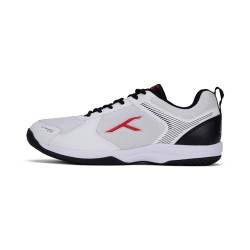 HUNDRED Herren Court Star Badminton-Schuh, White Black, 44 EU von HUNDRED