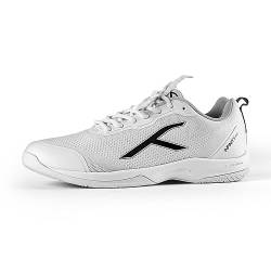 HUNDRED Herren Infinity Pro Badminton-Schuh, White Black, 40 EU von HUNDRED