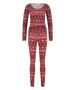 Hunkemöller Pyjama-Set - Red Dahlia - XL von HUNKEMÖLLER