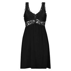 Hunkemöller Slipdress Nora Lace - Black - S von HUNKEMÖLLER