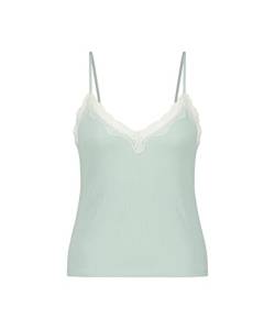 Hunkemöller Top Cami Rib Lace - Blue Haze - L von HUNKEMÖLLER