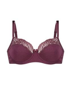 Hunkemöller Unwattierter Bügel-BH Sophie - Italian Plum - 85C von HUNKEMÖLLER