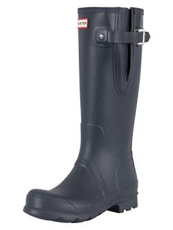 HUNTER Damen mens original side adjustable Gummistiefel, navy, 45 EU von HUNTER