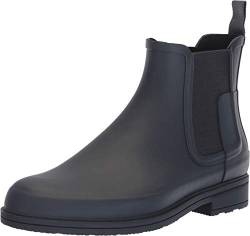 HUNTER Herren Original Refined Chelsea Rubber Navy Stiefel 42 EU von HUNTER