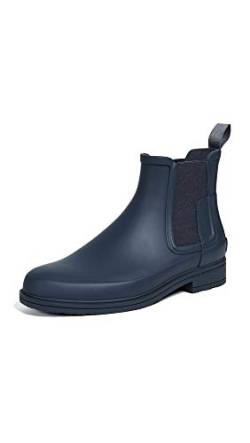 HUNTER Herren Original Refined Chelsea Rubber Navy Stiefel 43 EU von HUNTER