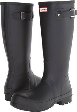 HUNTER Mens Original Tall Classic Wellies Boots Black von HUNTER