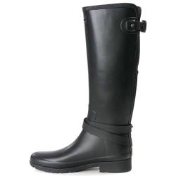 HUNTER Refined Back Adjustable Tall Ankle Strap Womens Boots Black UK7 EU40/41 US9 von HUNTER