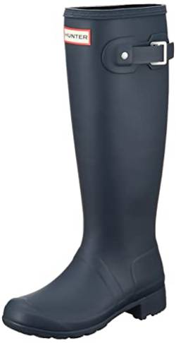 Hunter Damen Original Tour Rubber Navy Stiefel 39 EU von HUNTER