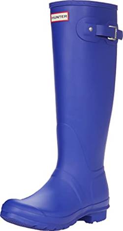 Hunter Damen Womens ORIGINAL Tall Gummistiefel, Blau, 43 EU von HUNTER