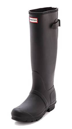 Hunter Original Regenstiefel mit verstellbarem Rücken für Damen - Schwarz - 40 von HUNTER