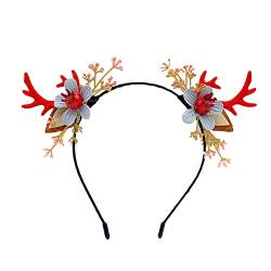 1 STÜCKE Mori Geweih Haarschmuck Weihnachten Kopfschmuck Stirnband Kreative Süße Nette Cartoon Stirnband Haarspangen Prinzessin (D, One Size) von HUOQI
