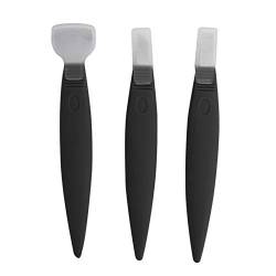 3-teiliges Pediküre-Messerset aus Edelstahl, Professionelles Pediküre-Werkzeugset, Eingewachsener Zehennagelkorrektur-Entferner für Tote Haut(schwarz) von HURRISE