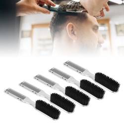 5 Stück Haarstyling-Kämme mit Abgerundeten Zähnen für Männer, Frauen und– Tragbar, Langlebig – Stimuliert die Kopfhaut, Gleitet Mühelos von HURRISE