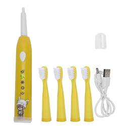 Elektrische Sonic Zahnbürste, Elektrische Zahnbürste Mit 5 Modi, Zahnaufhellung Für Den Haushalt For Zahnbürsten Elektrische Zahnbürste(Yellow) von HURRISE