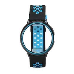 Ersatzarmband, Smartwatch-Ersatzgröße, Weiches Silikon-Smartwatch-Armband, Smartwatch für Vollständigen Schutz, Anpassbar an Pixel Watch (Schwarz Blau) von HURRISE