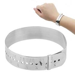 Handgelenk Messgerät, Armreif Messgerät Edelstahl Handgelenk Ring Größen Messgerät Armband Messgerät Einstellbares For Schmuckherstellungs-Sets Für Männer, Frauen Und Kinder von HURRISE