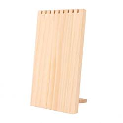 SchmuckstAnder Organizer, Holz Plank Halskette Stand For SchmuckstAnder 9 Slots Einfache Schmuck Display Stand For SchmuckstAnder Holzhalskette Halskette Lagerung von HURRISE