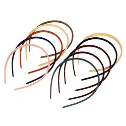 10 Stück Stirnband-Haarbänder for Damen, Haarband, Kopfschmuck, Damen-Haarband, Mädchen, einfarbiges Haarband, Kopfbänder for Damenhaar, Mädchen-Haar-Accessoires, Ausgabekarte aus Kunststoff, Miss Ord von HUSHUWAN