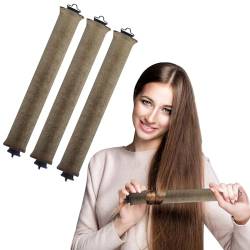 Hitzeloser Lockenwickler for Haare, 11,8-Zoll-Satin-Heatless-Curling-Set, Overnight Heatless Curls Blowout Rods Stirnband for alle Haartypen, Schlaf-Lockenwickler ohne Hitze, Damen-Haarstyling-Werkzeu von HUSHUWAN