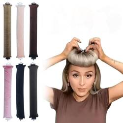 Hitzeloser Lockenwickler for Haare, 11,8-Zoll-Satin-Heatless-Curling-Set, Overnight Heatless Curls Blowout Rods Stirnband for alle Haartypen, Schlaf-Lockenwickler ohne Hitze, Damen-Haarstyling-Werkzeu von HUSHUWAN