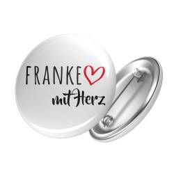 Huuraa Button Franke mit Herz Ansteckbutton 25mm mit Motiv für die tollsten Menschen Geschenk Idee für Freunde und Familie von HUURAA