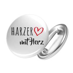Huuraa Button Harzer mit Herz Ansteckbutton 59mm mit Motiv für die tollsten Menschen Geschenk Idee für Freunde und Familie von HUURAA