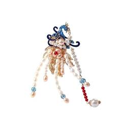1 STÜCK Alten Chinesischen Stil Perlen Perlen Haarnadeln Seitenklammern Haarklammern for Frauen Mädchen Hanfu Kleid Kostüm Zubehör (Color : Style 2) von HXSCOO
