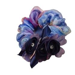 2 stücke Spitze Haar Bogen Haar Garn Seide Blume Kopfschmuck Elastique Cheveux Fille Fantaisie Krawatte Einfache Haar Zubehör for Frauen (Color : 13) von HXSCOO