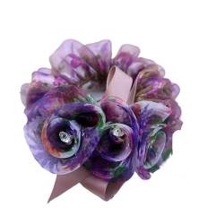 2 stücke Spitze Haar Bogen Haar Garn Seide Blume Kopfschmuck Elastique Cheveux Fille Fantaisie Krawatte Einfache Haar Zubehör for Frauen (Color : 40) von HXSCOO