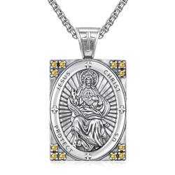 HXWZB Jesus-Halskette für Männer Christliche Jesus-Anhängerkette Christliches Amulett Jesus-Schmuck für Männer Frauen von HXWZB