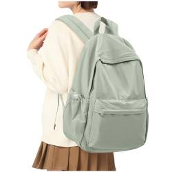 HYC00 Rucksack Schule Teenager Mädchen Damen Causal Schulrucksack College-Rucksack, leichte Schultasche Arbeitstasche für Jungen und Mädchen, passend für 14-Zoll-Laptop Daypack Bookbag,Grün von HYC00