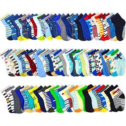 HYCLES Baby ABS Socken Kinder 12 Paar Stoppersocken Kinder Anti Rutsch Socken Kind Jungen Mädchen 23-26 27-30 Kleinkind Socken Baby Mystery Box für Jungen (12 Paar) für 3-5 Jahre von HYCLES