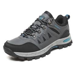 HYDLONGR Leichte wasserdichte rutschfeste Wanderschuhe für Männer und Frauen Campingschuhe Wanderschuhe Four Seasons Grey 40 EU von HYDLONGR