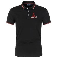 HYFZXWX Golf Poloshirt für Herren De-u_TZ Service Kurzarm T-Shirts Lässiges T-Shirt Poloshirts Hemden/B/XXL von HYFZXWX