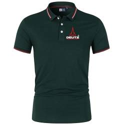 HYFZXWX Golf Poloshirt für Herren De-u_TZ Service Kurzarm T-Shirts Lässiges T-Shirt Poloshirts Hemden/E/L von HYFZXWX