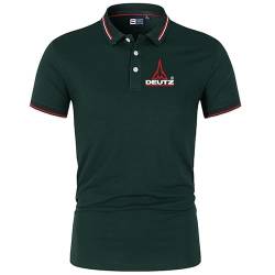 HYFZXWX Golf Poloshirt für Herren De-u_TZ Service Kurzarm T-Shirts Lässiges T-Shirt Poloshirts Hemden/E/XL von HYFZXWX