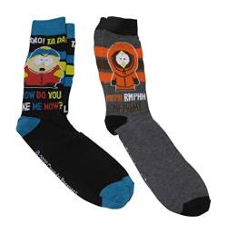South Park Herren-Socken, Schuhgröße 39-47, Schwarz, 37.5-46 EU von HYP