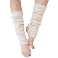 HYTIREBY Beinstulpen Gestrickte Ballett-Beinstulpen für Mädchen/Damen extra weiche, lange Beinstulpen für Yoga, Tanzen, Winter von HYTIREBY