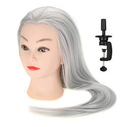 Haar-Mannequin-Kopf, Salon-Kosmetik-Friseur-Salon-Werkzeuge, Kopfpuppen für Kosmetik-Männchen, Maniquins, Übungskopf mit Ständer (ET-172#) von HYWHUYANG