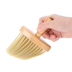 Neck Duster Brush for Hair Cutting Wooden Neck Face Duster Brush Salon Hair Cleaning Hair Cut Hairdressing Tool von HYWHUYANG