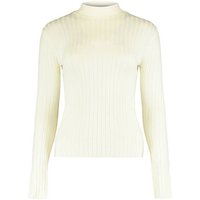 HaILY’S Strickpullover Dünnes Feinstrick Langarm Shirt Basic Stehkragen Pullover Klea 4687 in Weiß von HaILY’S