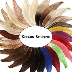 Keratin Bonding Hair Extensions 100% Remy Echthaar Haarverlängerung (#4 SCHOKOBRAUN - 50 Strähnen je 1g - 50cm) U-Tip Extention Remy Qualität by Haar-Profi von Haar-Profi