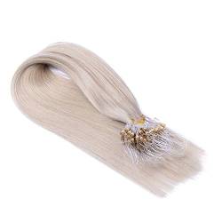 Micro-Ring/Loop Hair Extensions (#GRAU - 50 cm - 200 Strähnen - 1g) 100% Remy Echthaar Haarverlängerung Micro Ring Remy Qualität, ganz leicht einzusetzen - by Haar-Profi von Haar-Profi