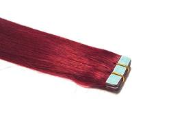 Tape In/On 100% Echthaar Remy Hair Extensions Haarverlängerung 2,5g / Tresse (50cm - 10 Tressen - Burg) von Haar-Profi