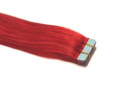 Tape In/On 100% Echthaar Remy Hair Extensions Haarverlängerung 2,5g / Tresse (50cm - 10 Tressen- Red) von Haar-Profi